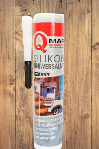Qmar Univerzálny silikón čierny 300ml