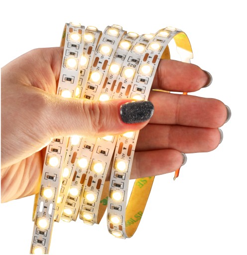 LED pás 14,4W/1m 12V 1M 100CM VÝKONNÝ SMD 5050 Pre osvetlenie nábytku 3 farby