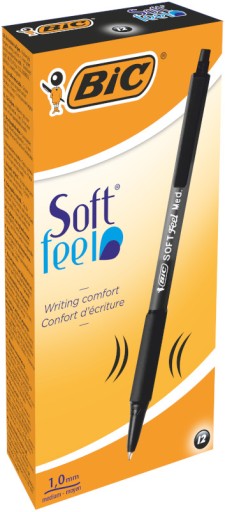 BIC SOFT FEEL AUTOMATICKÉ GULIČKOVÉ PERO 1,0 MM ČIERNA