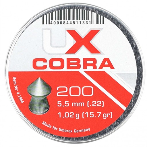 Umarex Cobra guličky do vzduchovej pištole 1,02g kal.5,5mm 200 kusov