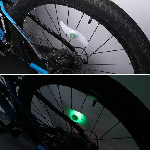 NEÓNOVÉ FARBY LED KRYT SPEK NA BICYKEL DVA PREVÁDZKOVÉ REŽIMY 1 PC