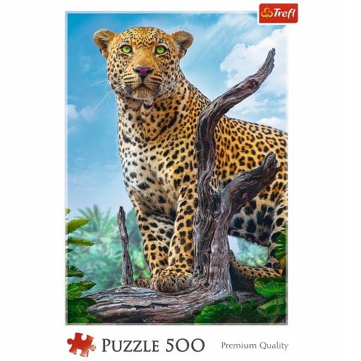 KOCKY PUZZLE POHĽAD NA DIVOKÉHO LEOPARDA 500 Ks.