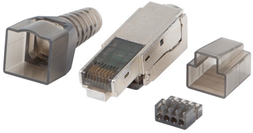Beznástrojová RJ45 PLUG CAT.6A FTP 8p8c krútený pár