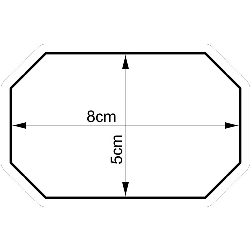 Formička na štítok Rám 33 8cm