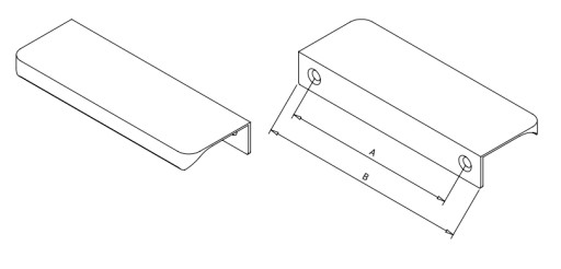 Nábytková úchytka s okrúhlou hranou, matná zlatá, 160 mm, zaoblené rohy