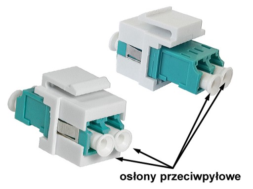 FIBER-OPTIC LC DUPLEX MultiMode optický konektor, typ KEYSTONE