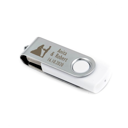 USB kľúč Pendrive 4 GB so svadobným gravírovaním