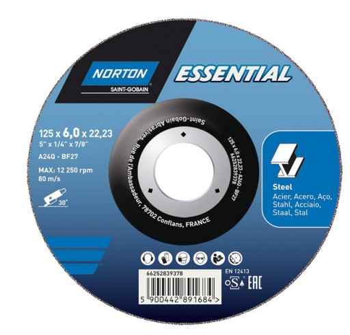 Norton kotúč 125x6 Brúsny kotúč 125x6 brúsny kotúč 125x6 na oceľ