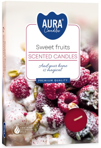BISPOL Aura 4H vonné ohrievače SWEET FRUITS 6 ks.