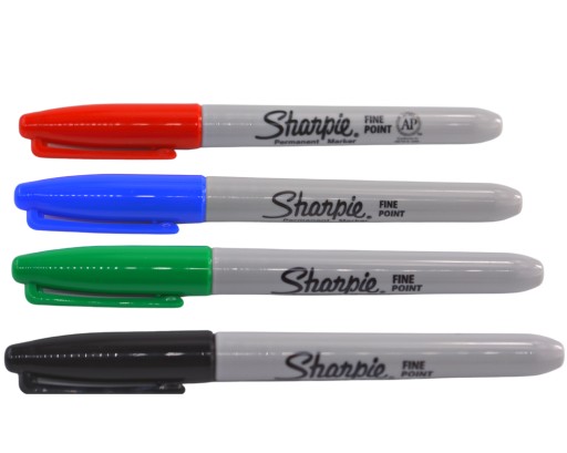 PERMANENTNÉ VODEODOLNÉ SHARPIE ČIERNE ZNAČKOVACIE PERO