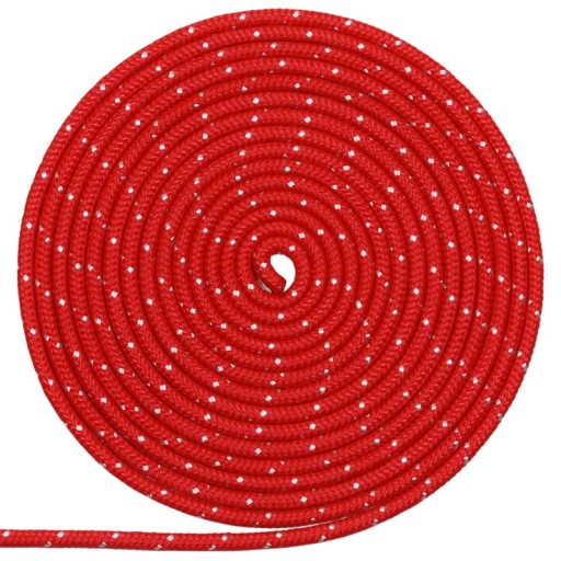 CUMA RPp ROPE 4mm ČERVENÁ biela - 05586