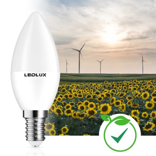 LED žiarovka E14 10W = 90W SMD 6000K studená Premium LEDLUX nebliká