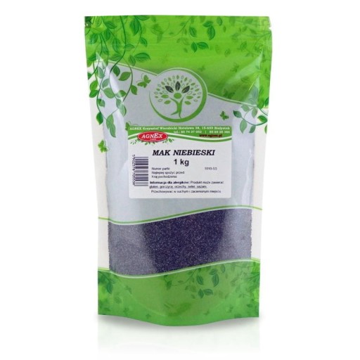 MAK MODRÝ 1kg SEMENO PRÍRODNE ČERSTVÉ KVALITY