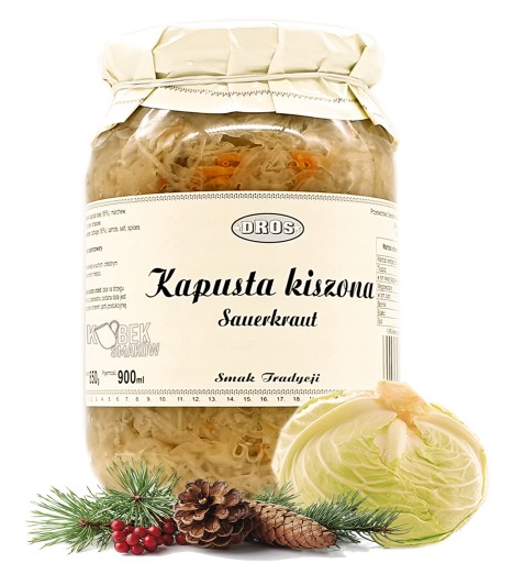 Kyslá kapusta chuť tradície 900ml/850g – DROS