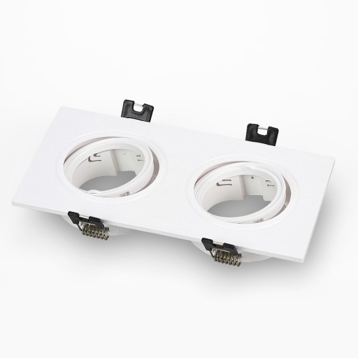 Dvojité WHITE MOVABLE svietidlo pre LED