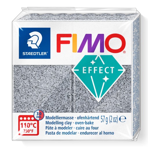 FIMO Effect termosetová hmota, mramorovaný grafit