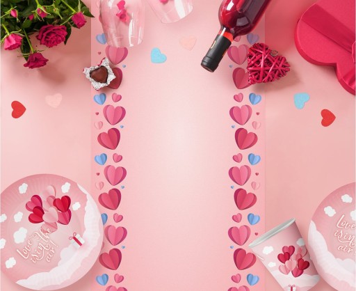Valentínske papierové poháre lásky 250 ml 6 ks.