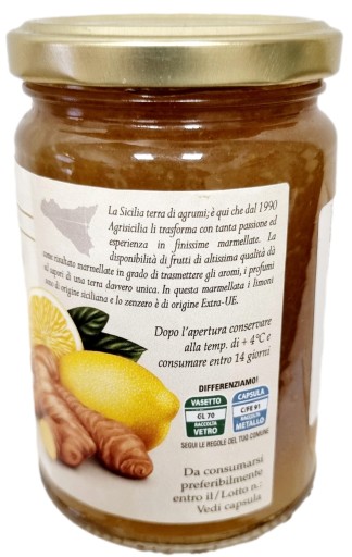 Citrónový džem Citrón so zázvorom - PRÍCHUŤ SICÍLIE 360 gr