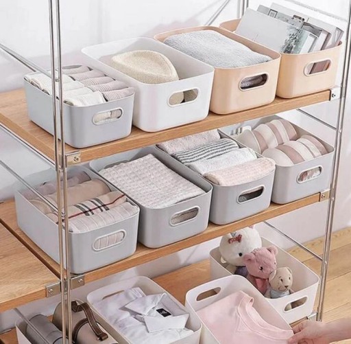 NÁDOBNÝ KOŠÍK JOY organizér na korenie 23x15,5x10 BIELY