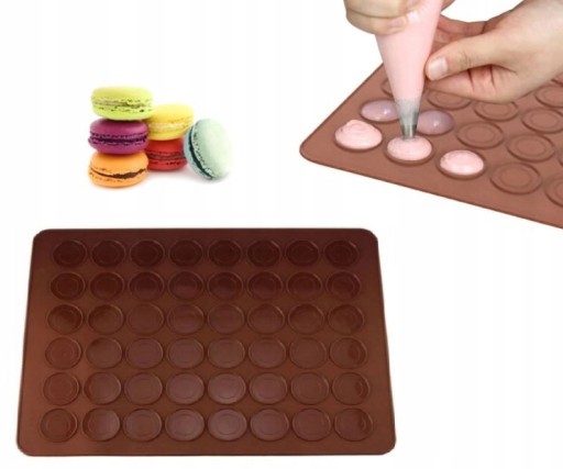 SILIKÓNOVÁ PODLOŽKA NA MAKARÓNKY, VEĽKÁ 39 X 29 CM, 48 KS