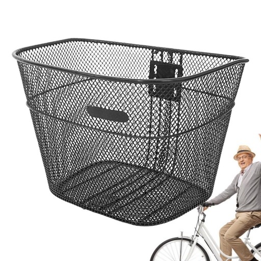 ZÁVESNÝ KOŠÍK NA BICYKLE, VEĽKÝ KOVOVÝ KOŠÍK NA BICYKLE