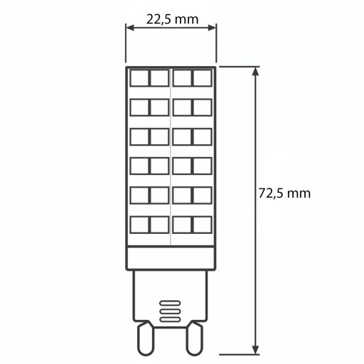 G9 LED žiarovka KAPSULA 12W = 100W 1152lm 3000K Teplá 360° LUMILED