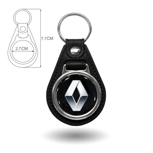 Štýlový prívesok na kľúče s kľúčmi s logom Renault 3D