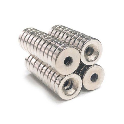 NEODYMOVÝ PRSTENOVÝ MAGNET 20X4MM 5MM 2ks