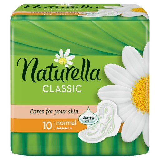 NATURELLA HYDRAULICKÉ VLOŽKY S KRÍDLAMI 10 ks klasické