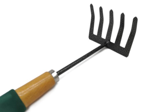 Záhradné hrable, oceľové pazúry, hrable, zuby, 30 cm