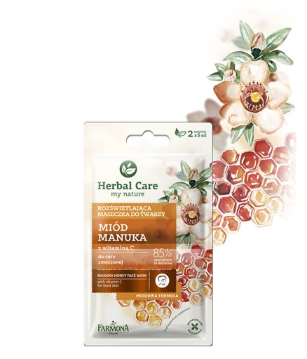 Herbal Care rozjasňujúca maska MANUKA HONEY 2x5 ml