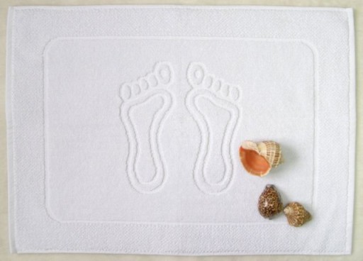 KÚPEĽŇOVÝ koberček 50x70 HOTEL 100% BAVLNA Podložka uterákom na nohy ABSORBENT