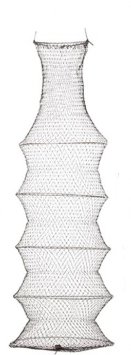 SADZYK RYBÁRSKA SIEŤ 5 KRÚŽKOV V POUZDRI 100cm