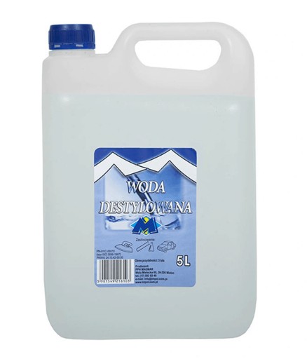 DEMINERALIZOVANÁ DESTILOVANÁ VODA 5L