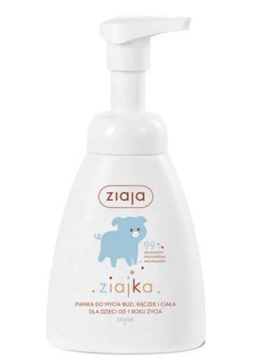 Ziajka Pena na umývanie tváre, rúk a tela 250 ml