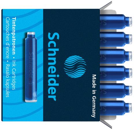 Náplne do pera SCHNEIDER modré p50, cena za 1 ks. (1 ks = 6 kaziet d
