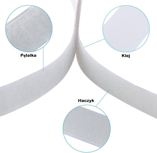 VELCRO PÁSKA SO SAMOLEPIACIM LEPIDLOM 30 mm SADA