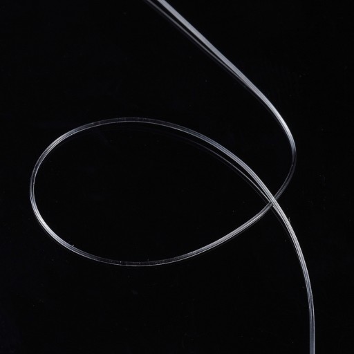 Elastická silikónová niť na výrobu šperkov, bezfarebná, 0,4 mm, 18 m/ks