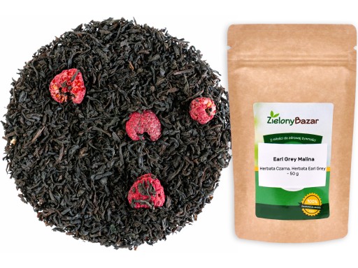 Lahodný čierny čaj EARL GREY RASPBERRY - 50g