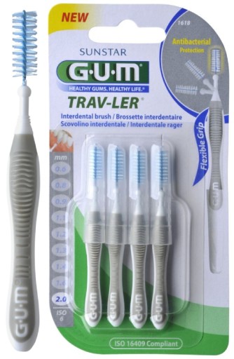 Gum Trav-Ler medzizubné kefky 2,0 Mm 4 ks