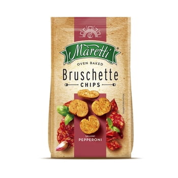 Bruschetta Maretti salámové feferónkové chlebové lupienky