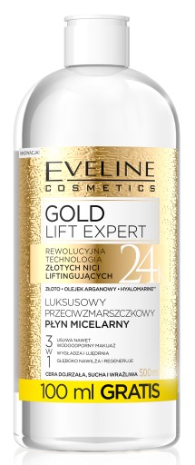 Eveline Gold Lift Expert micelárna tekutina 500 ml