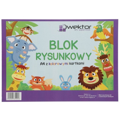 BLOK NA KRESLENIE A4 ŠKOLSKÝ FAREBNÝ VEKTOR 016