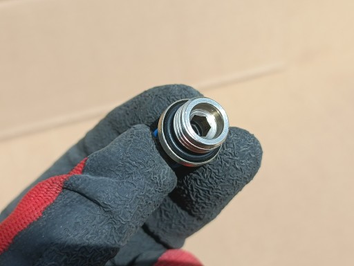 Priamy zásuvný pneumatický konektor fi 6mm závit 1/4