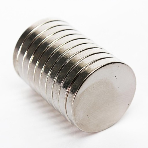 SILNÝ VALEC NEODYMOVÝ MAGNET 10X2MM 10 KS VALEC