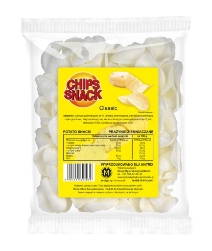 Zemiakové lupienky solené 60 g Matrix