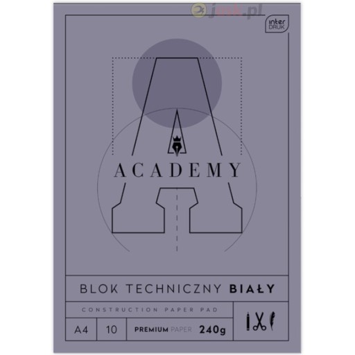 TECHNICKÝ BLOK BIELY A4 10 PREMIUM 240G HRUBÝ VN