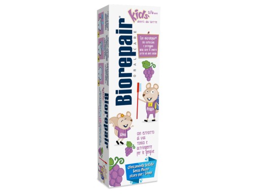 Biorepair Kids Pasta s hroznovou príchuťou pre deti 0-6 rokov - 50ml