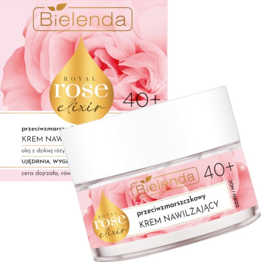 BIELENDA ROSE KRÉM NA TVÁR RUŽA PROTI VRÁSKAM hydratačný 40+