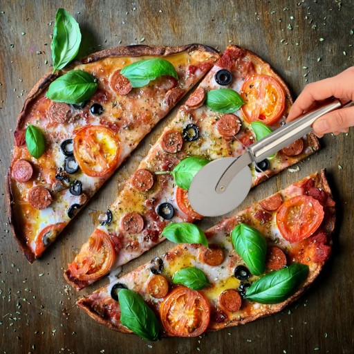 NÔŽ NA PIZZU, KRUHÁ krájač na pizzu